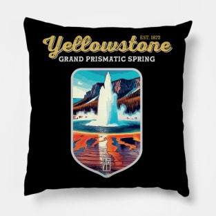 USA - NATIONAL PARK - YELLOWSTONE Grand Prismatic Spring - 1 Pillow