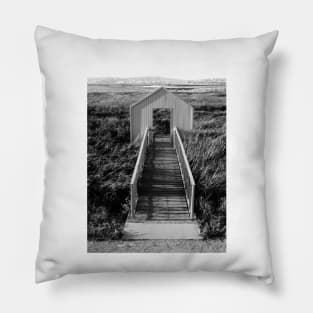 Alviso Park. A Gate to the Bay. Alviso, California 2010 Pillow