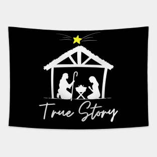 True Story Christmas Jesus Nativity Tapestry