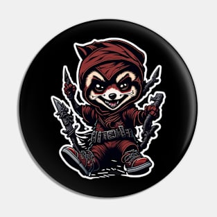 Red Panda Ninja_018 Pin