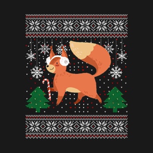 Funny Christmas Squirrel Ugly Xmas Sweater T-Shirt