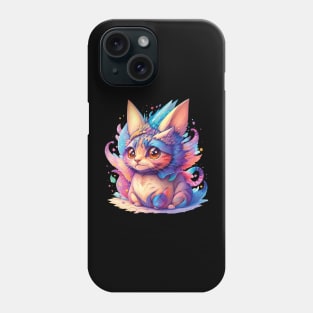 Cute Rainbow Orange Cat Phone Case