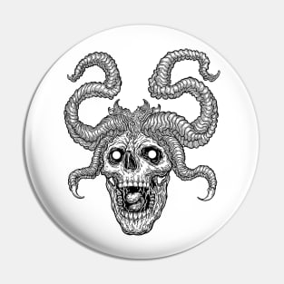 Demonic skull Pin