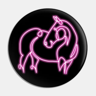 Neon Horse Pin