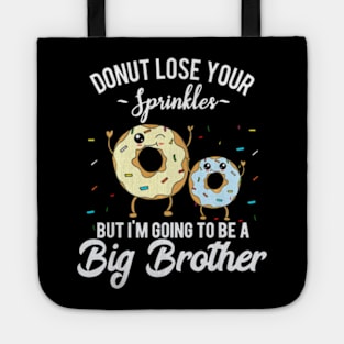 Im Going to Be a Big Brother Shirt Funny Donut Tote