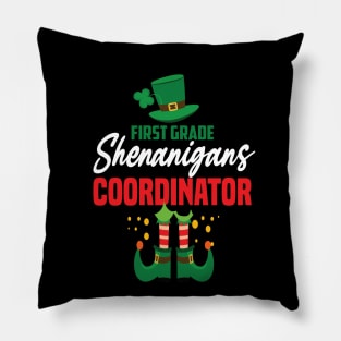 First grade shenanigans coordinator St.patricks day Pillow