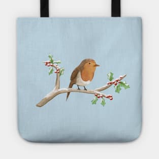 Robin on Branch Tote