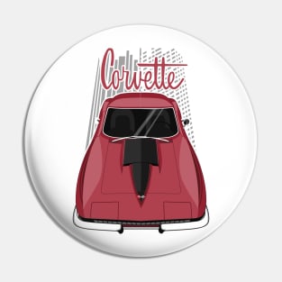 Corvette C2 - Maroon Pin