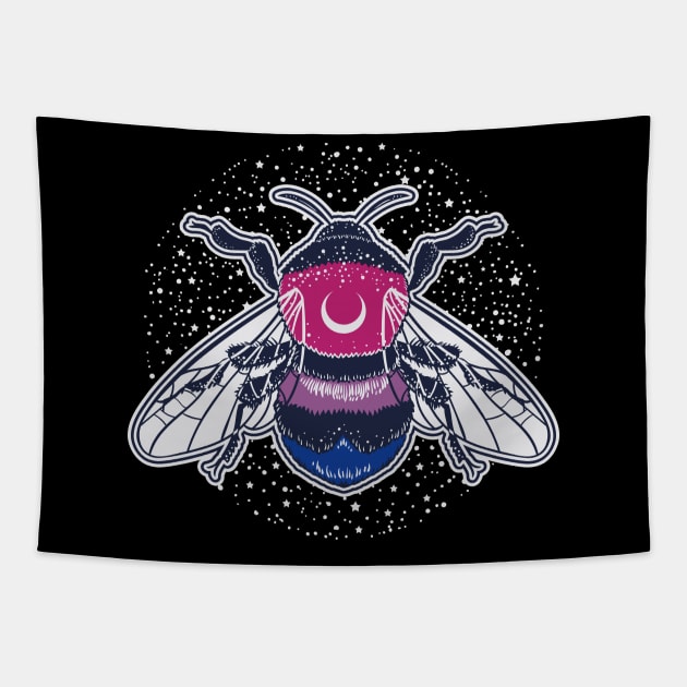 Bisexual Bee Proud LGBT Pride Flag Tapestry by Psitta