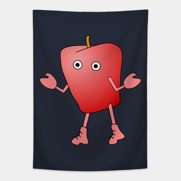 Apple Critter Tapestry by Barthol Graphics