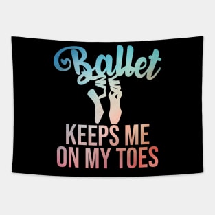 Ballerina Art For Girls Women Pointe Dance Lovers Ballet Tapestry