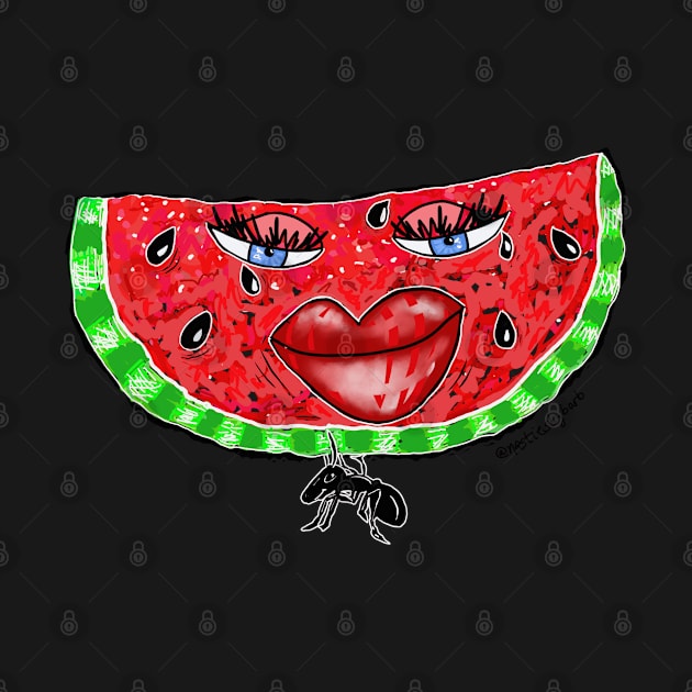 Juicy Watermelon Face by BRobinson