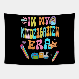 In My Kindergarten Era Retro Back To School Teacher Student Tapestry