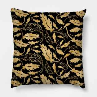 Golden Leaves Pillow