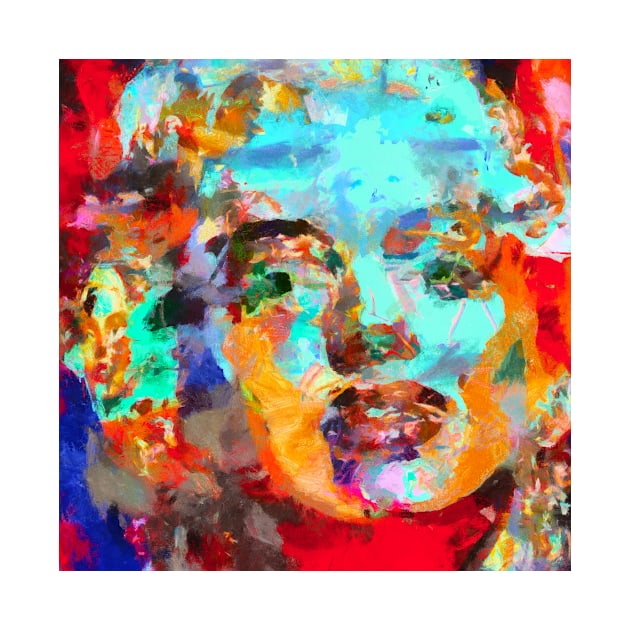 Marilyn Monroe Surreal Abstract by Knowlageboss