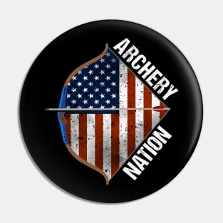 Archery Nation American Flag Archery Pin