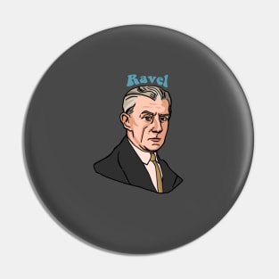 Maurice Ravel Illustration Pin