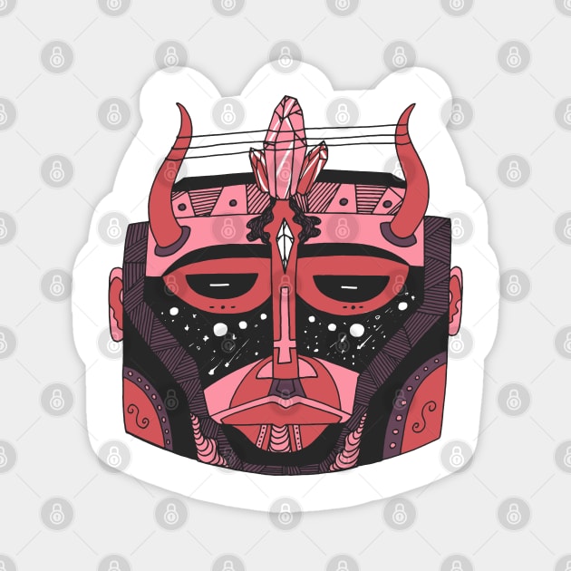 Ambrose African Mask No 8 Magnet by kenallouis