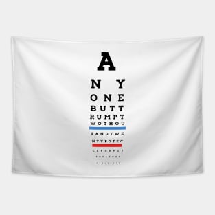 Eye Chart - Anyone But Trump 2020 Tapestry