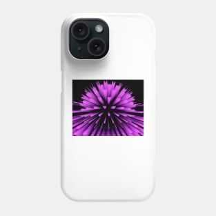 exploding vivid pink 3D sphere Phone Case