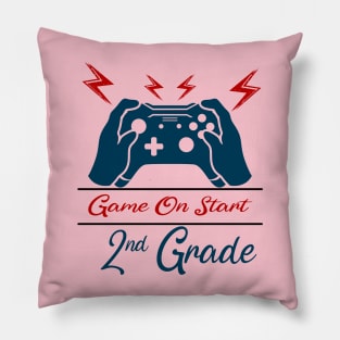 Game on Start 2nd grade Pillow