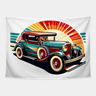 Vintage Car Tapestry