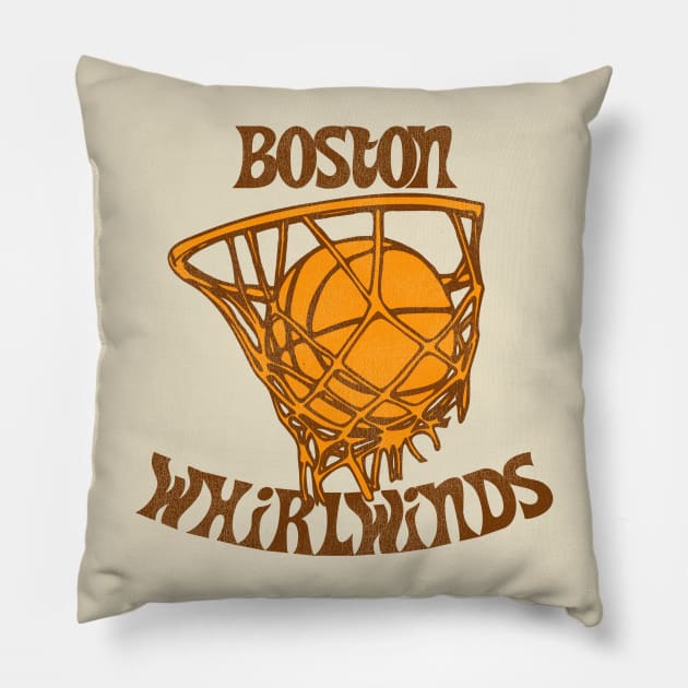 Defunct Boston Trojans / Boston Whirlwinds Basketball Team Pillow by Defunctland