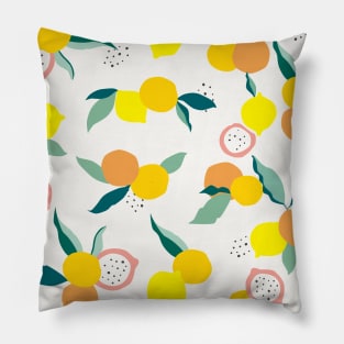 Summer fruits with dots Pillow