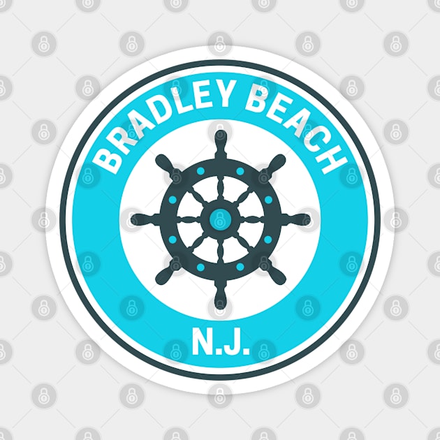 Vintage Bradley Beach New Jersey Magnet by fearcity