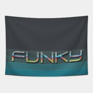 FUNKY Retro Pop Culture Cyber Sunset 80s 70s Vintage Feel Good Art for Everyday Festival Concert School Church Satanic Ritual Tapestry