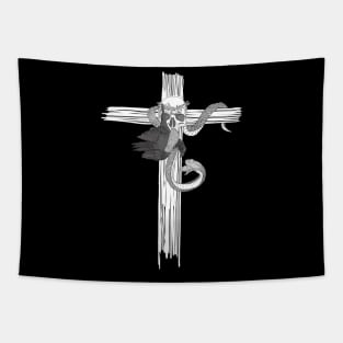 Viper Cool cross swag tattoo artist fit Raven Tapestry