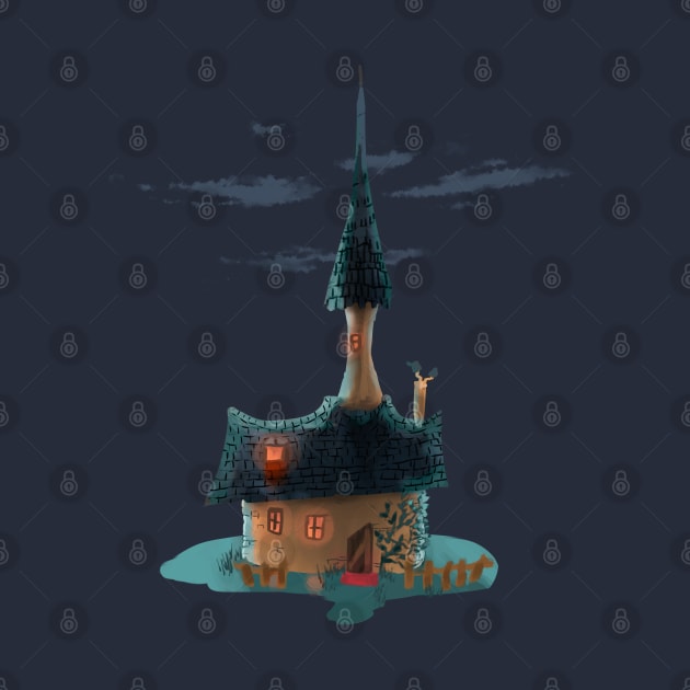 Miniature - small - cartoon witch house by Ghostlyboo