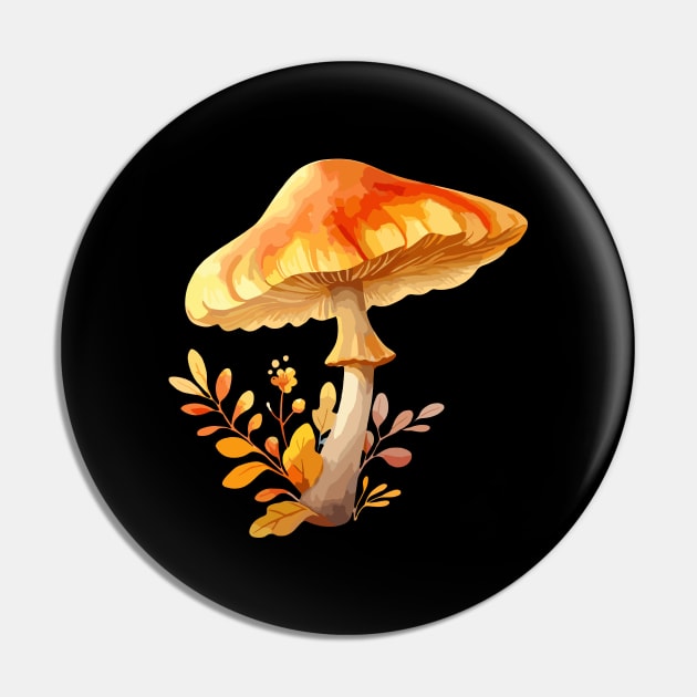 Fall Mushrooms Pin by Siha Arts