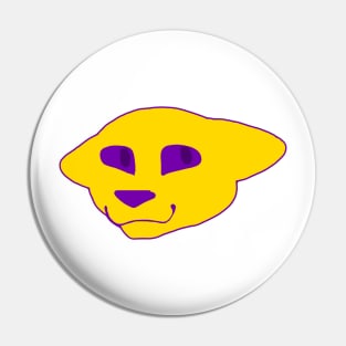 Intersex pride cat Pin