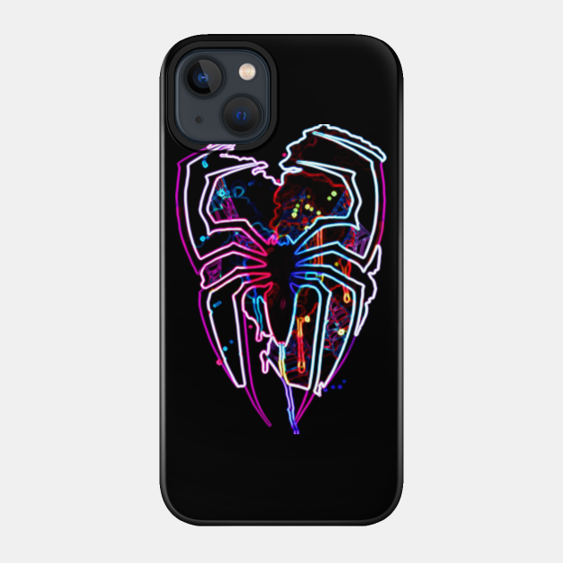 Into the Spider Verse Abstract NEON - Spider Man - Phone Case