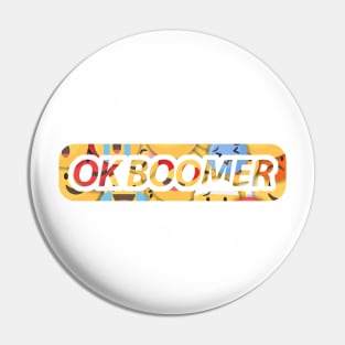 Ok Boomer Emoji Montage Pin