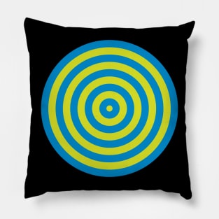 Blue Green Target Pillow