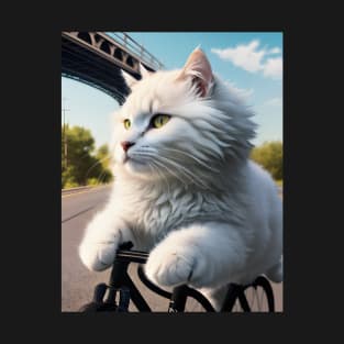 Cat on a Bicycle T-Shirt