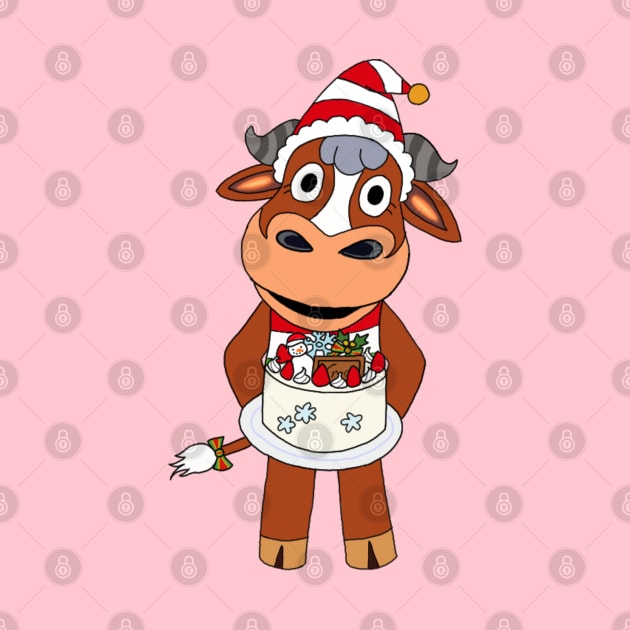 Angus the Christmas Cow by SpookyCow