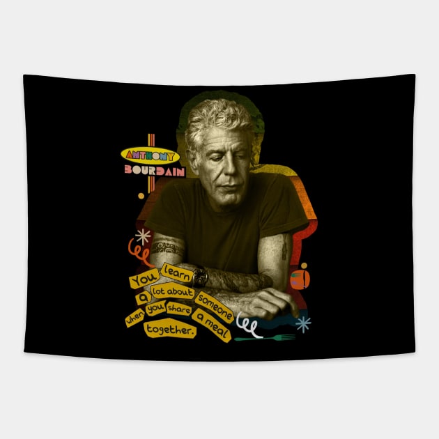 anthony bourdain Tapestry by Luna Lovers