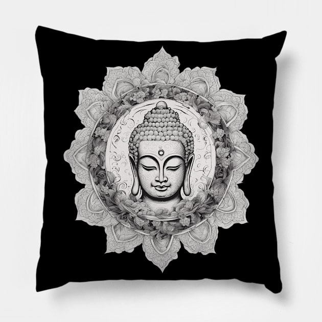 Zen Buddhism Pillow by animegirlnft