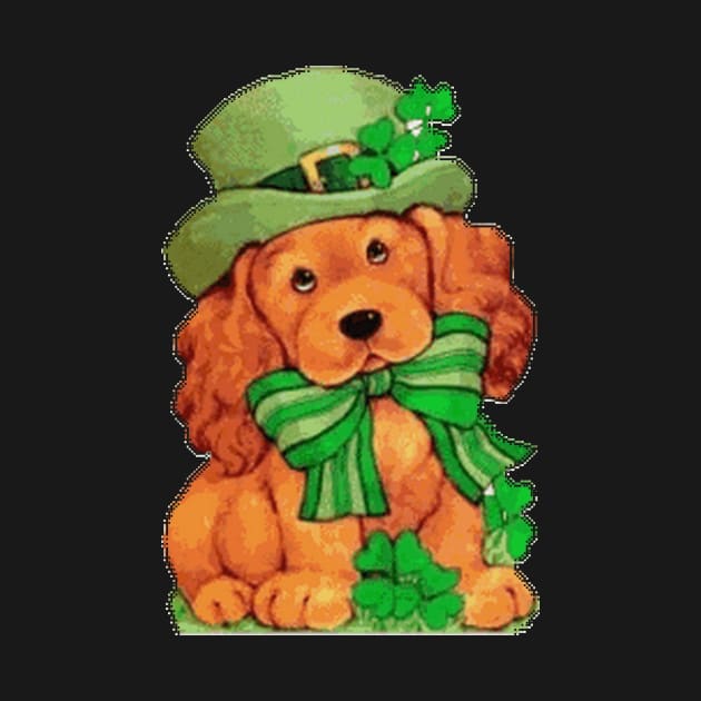 St. Patricks Day Doggy, All Stressed Up and Ready to Celebrate by born30