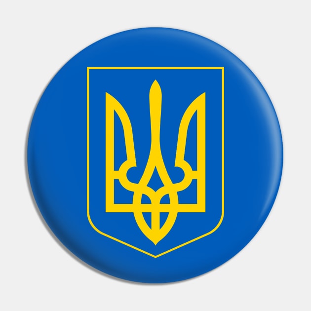 Ukraine Trident Pin by Scar