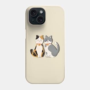 cat two cats Phone Case