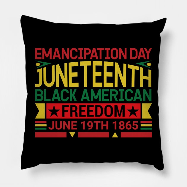 EMANCIPATION DAY Pillow by Banned Books Club