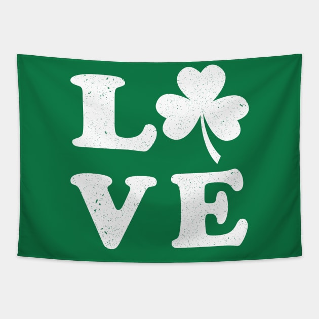 Love St Patricks Day Tapestry by LEGO