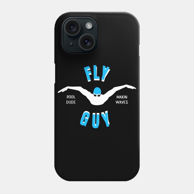 Mens Butterfly Fly Guy Swimmer Swimming Fan Gift Phone Case by atomguy