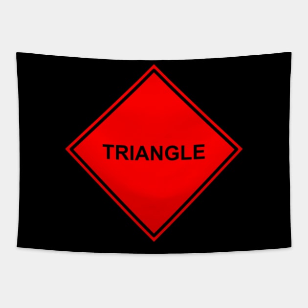 Red Triangle Tapestry by rockcock