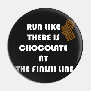 Running for chocolate Pin