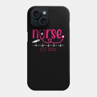 Nurse Est 2020 T-shirt Nurse Gift Phone Case